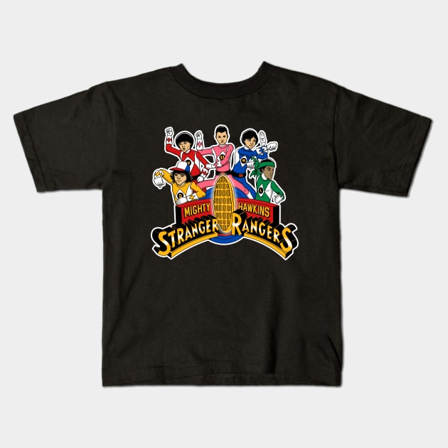 Stranger Rangers Kids T-Shirt by Stationjack